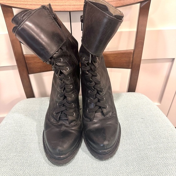 BCBG Lace Up Inside Zipper Booties - Picture 3 of 10